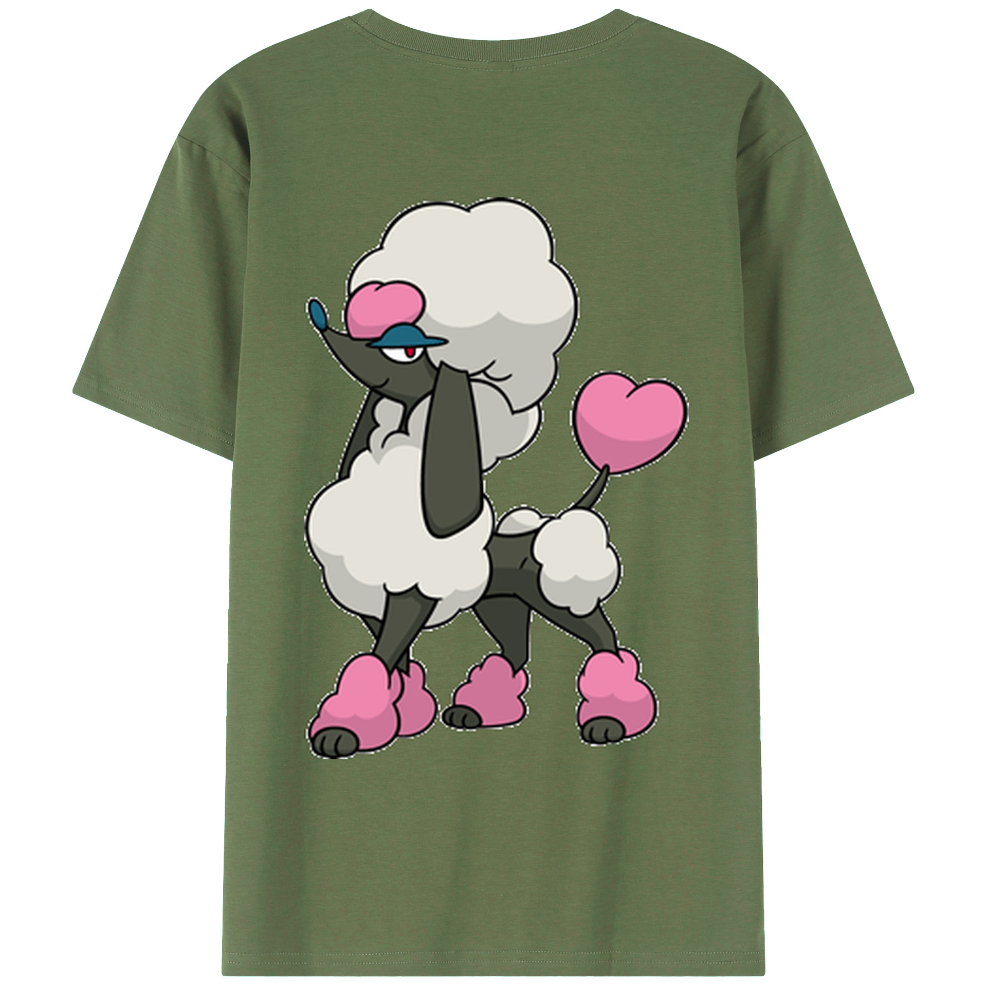 （画像用） ポケットモンスター Pokémon 綿100％ メンズ半袖Tシャツ（バックプリント） 通気性